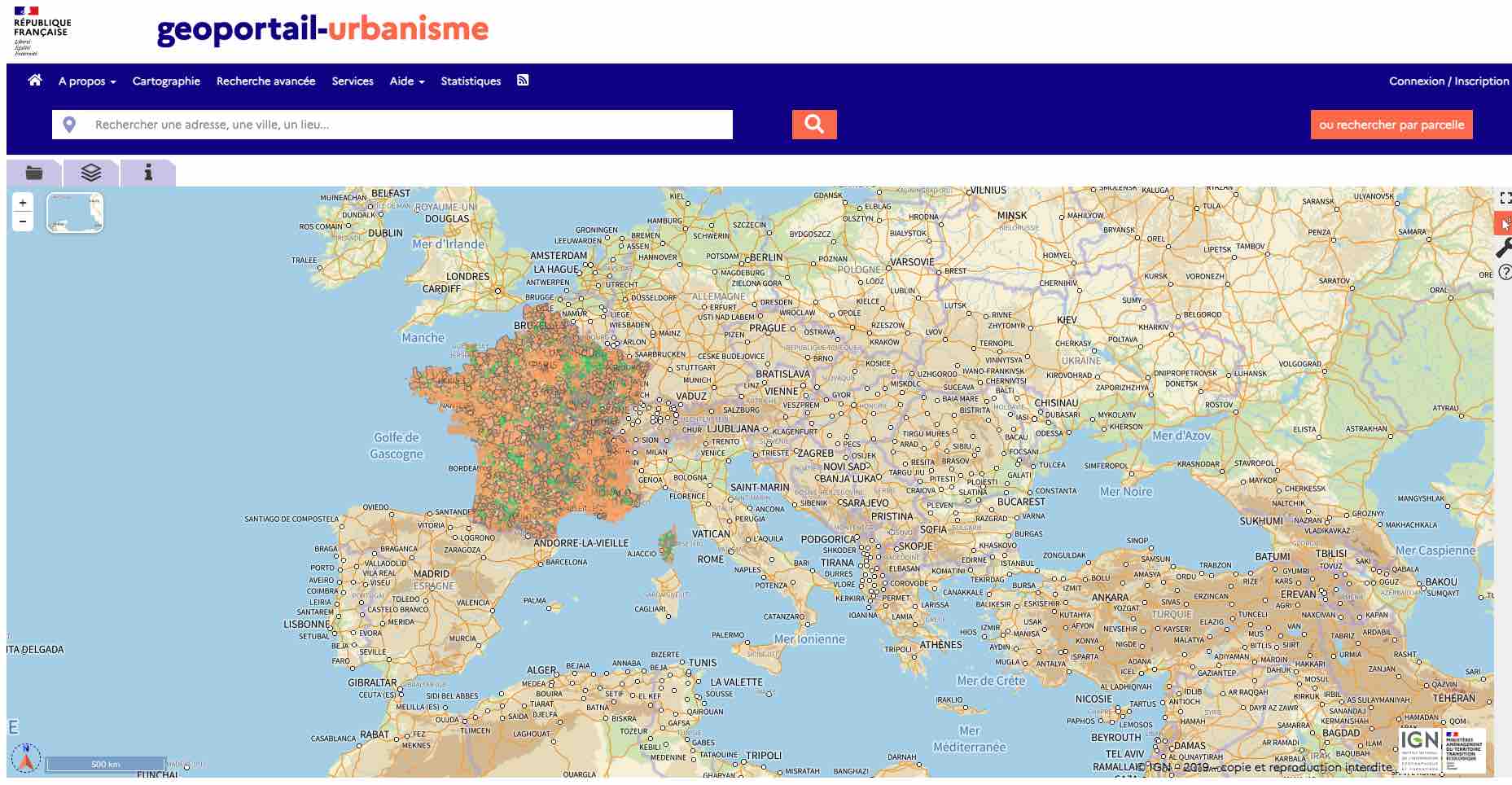 geoportail urbanisme